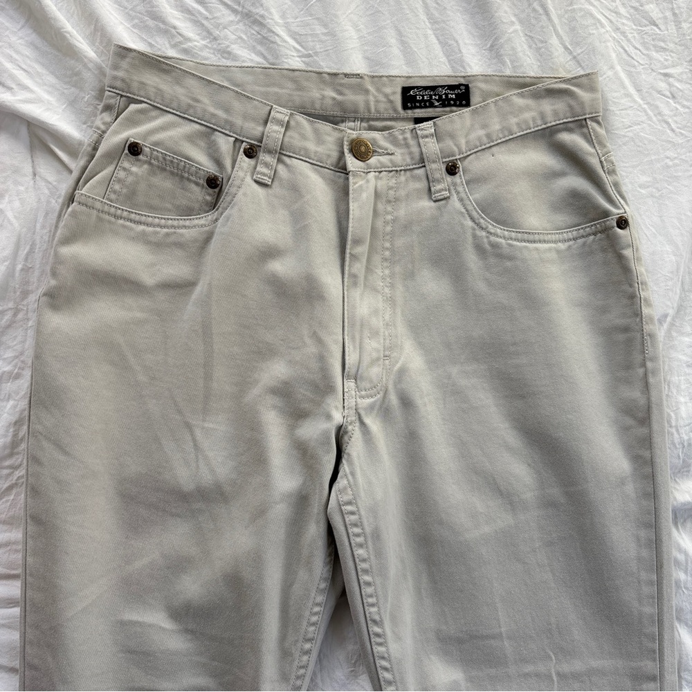 Eddie Bauer Khaki Jeans Petite Size 6
